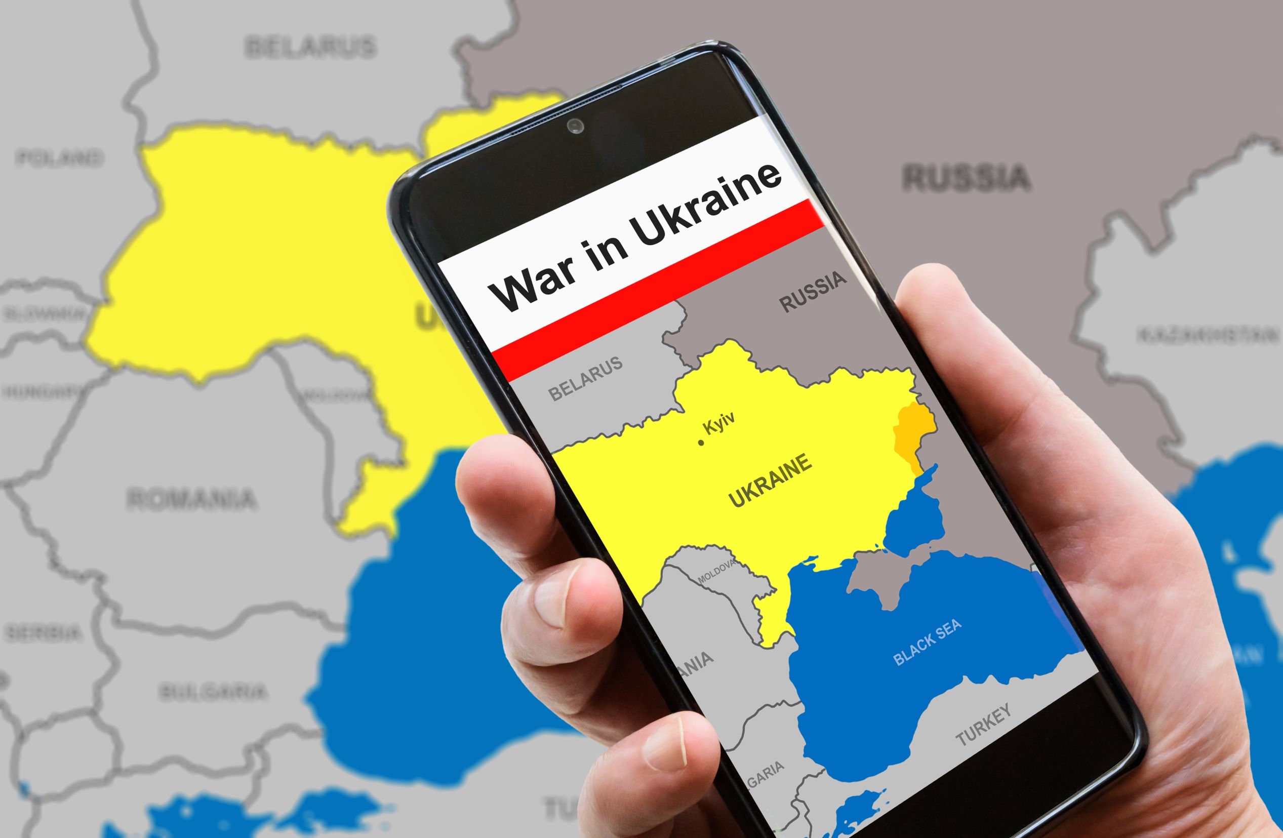 Ukraine Russland Karte Handy